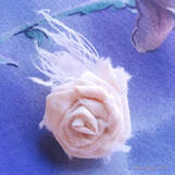 Rolled Cotton Rose by LemonPeppo Art